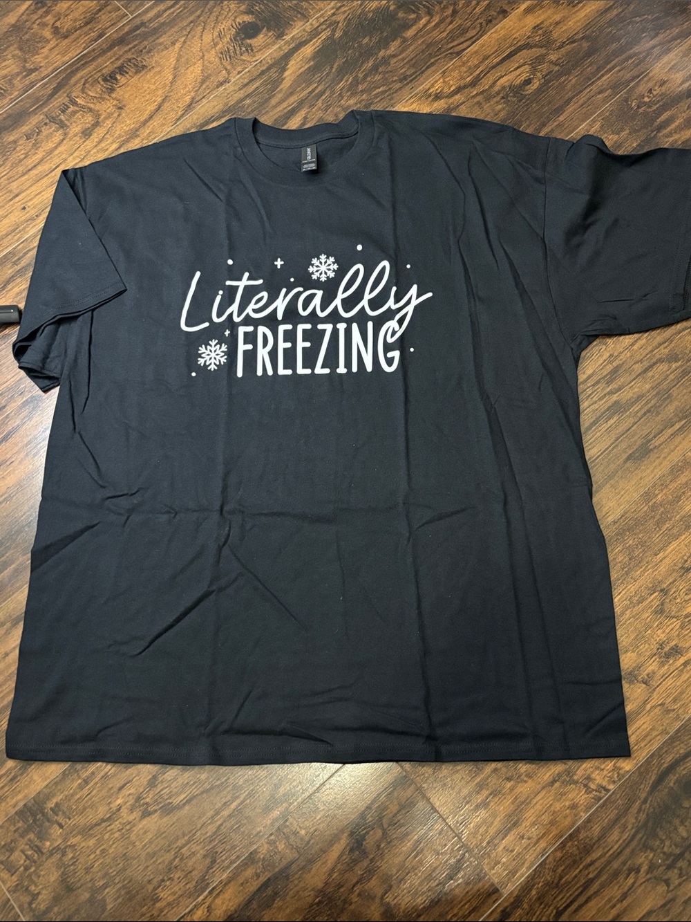 Literally Freezing Graphic Tee - Black
